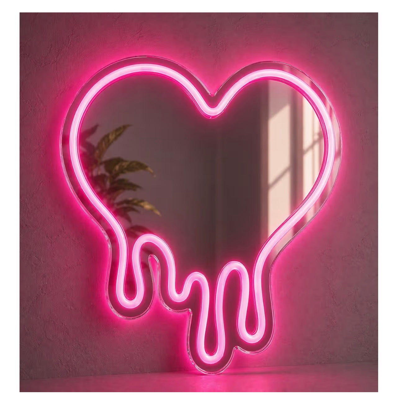 Dripping Heart Neon Sign
