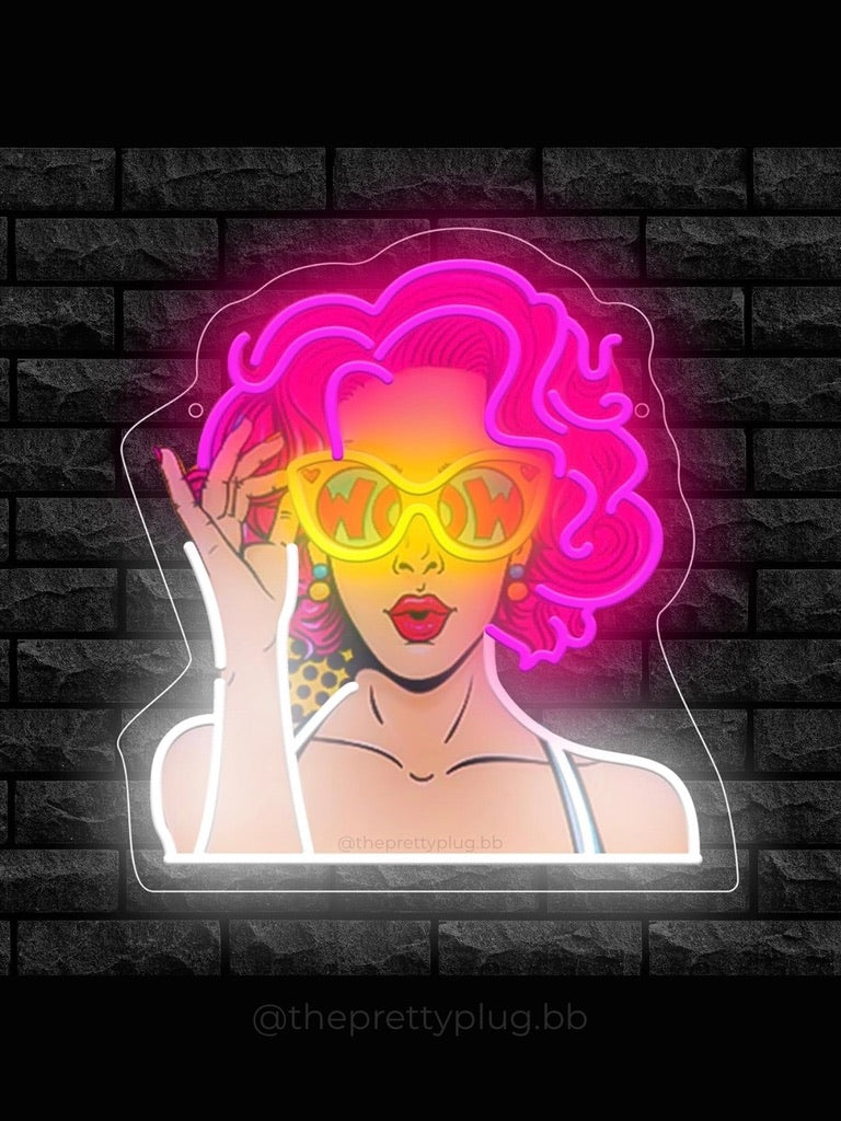 POP ART GIRL Neon Sign