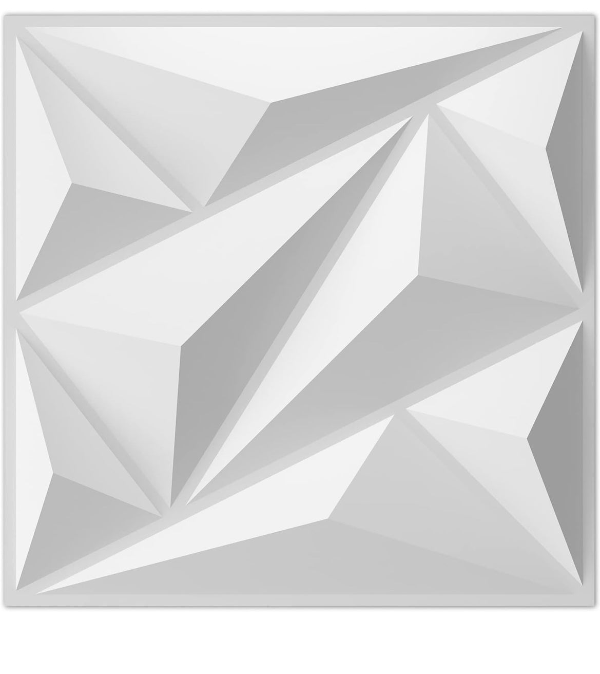33 Pack 3D PVC Diamond Wall Panels