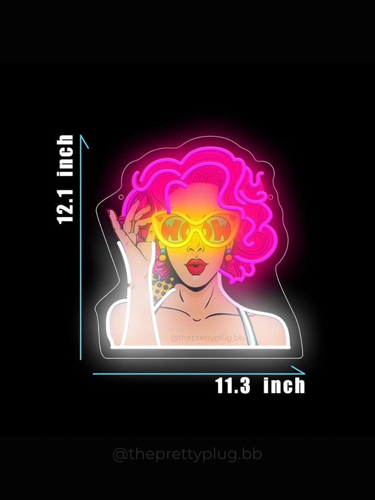 POP ART GIRL Neon Sign